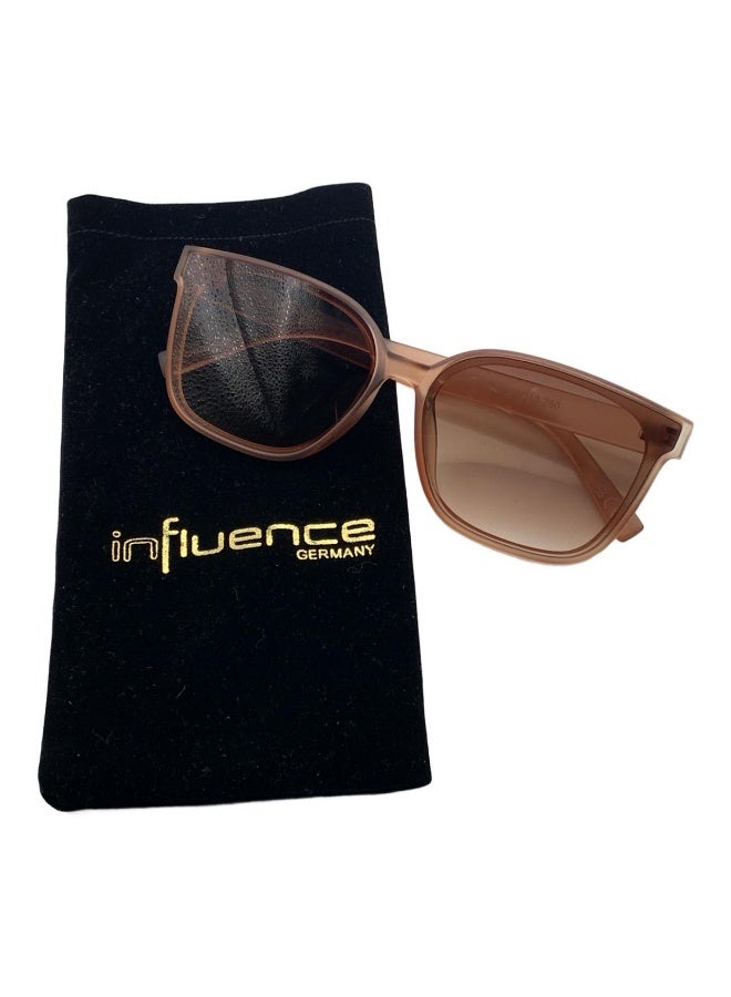Influence Germany - Rectangular Sunglasses for Men & Women – Brown Frame, UV Protection - Image 3