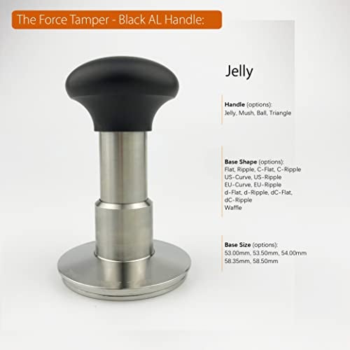 KuGuo The Force Tamper Automatic Impact Coffee Tamper Adjustable Const Pressure and Autoleveling Standard Set New (Jelly, 58.50mm) - Image 3