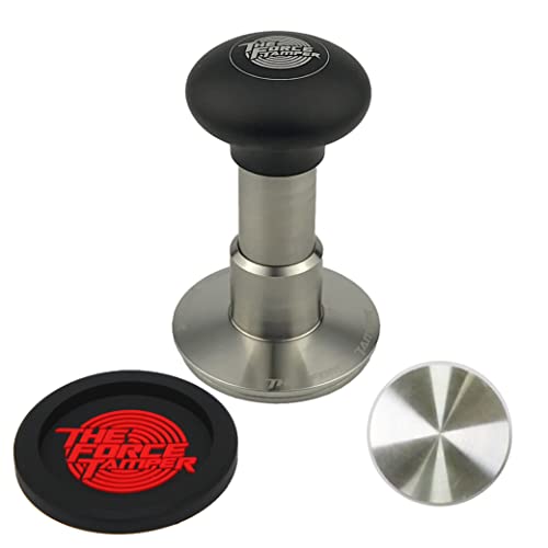 KuGuo The Force Tamper Automatic Impact Coffee Tamper Adjustable Const Pressure and Autoleveling Standard Set New (Jelly, 58.50mm) - Image 1