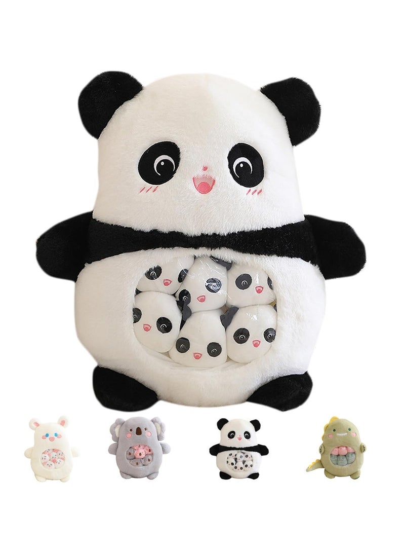 SYOSI Cute Panda Plush Pillow Toy, Removable Panda Stuffed Animal Snack Pillow, Soft Panda Plushie Animal Throw Pillow Dolls Gifts for Girls Boys, Panda Stuffed Animals, Soft Panda for Boys Girls Birthday - Image 2