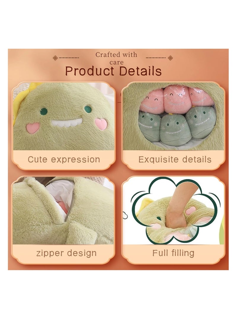 SYOSI Cute Panda Plush Pillow Toy, Removable Panda Stuffed Animal Snack Pillow, Soft Panda Plushie Animal Throw Pillow Dolls Gifts for Girls Boys, Panda Stuffed Animals, Soft Panda for Boys Girls Birthday - Image 4