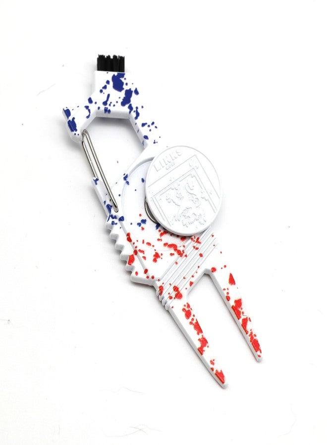 Links Golf Golf Divot Tool – 7 in 1 Multipurpose Divot Repair Tool – Lightweight and Compact Golf Divot Repair Tool with Ball Marker (Presidents Drip) - Image 2