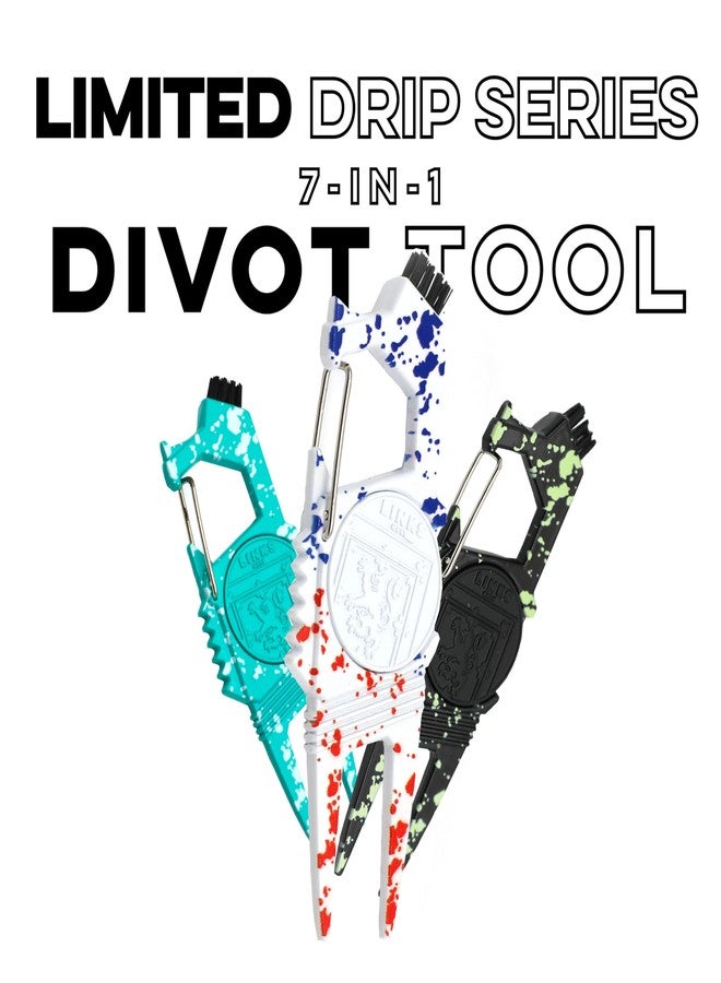 Links Golf Golf Divot Tool – 7 in 1 Multipurpose Divot Repair Tool – Lightweight and Compact Golf Divot Repair Tool with Ball Marker (Presidents Drip) - Image 3