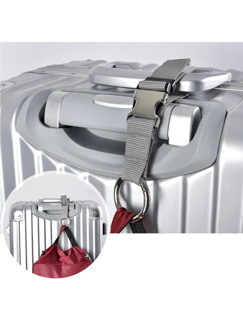 Generic Add-a-Bag Luggage Straps, Jacket Gripper, Heavy Duty Luggage Straps for Travel, Belt Luggage with Buckle Adjustable, Grey  - Image 2