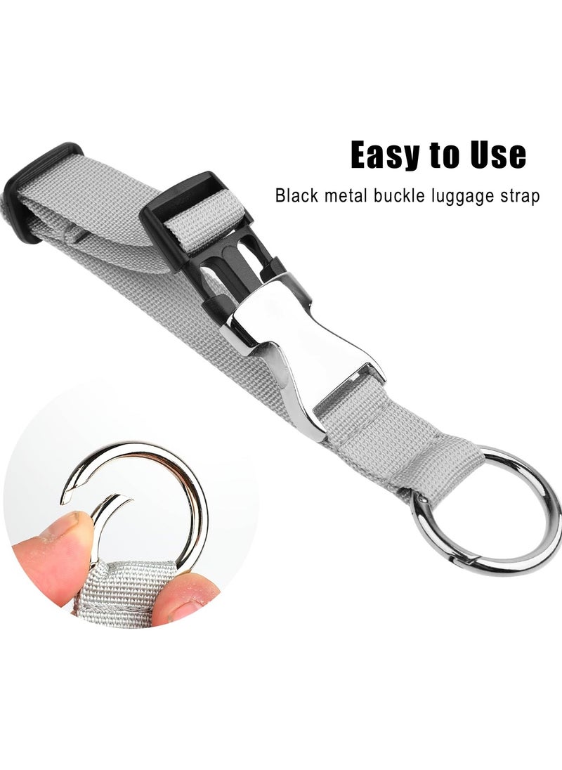 Generic Add-a-Bag Luggage Straps, Jacket Gripper, Heavy Duty Luggage Straps for Travel, Belt Luggage with Buckle Adjustable, Grey  - Image 4