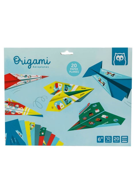 Eurekakids Origami Kit Aeroplanes - 20 sheets | Educational Toy for Toddler and Kids | Arts and Crafts | Ideal for Traveling or Trips | Includes Step by Step Visual Instructions | For 6Y+
