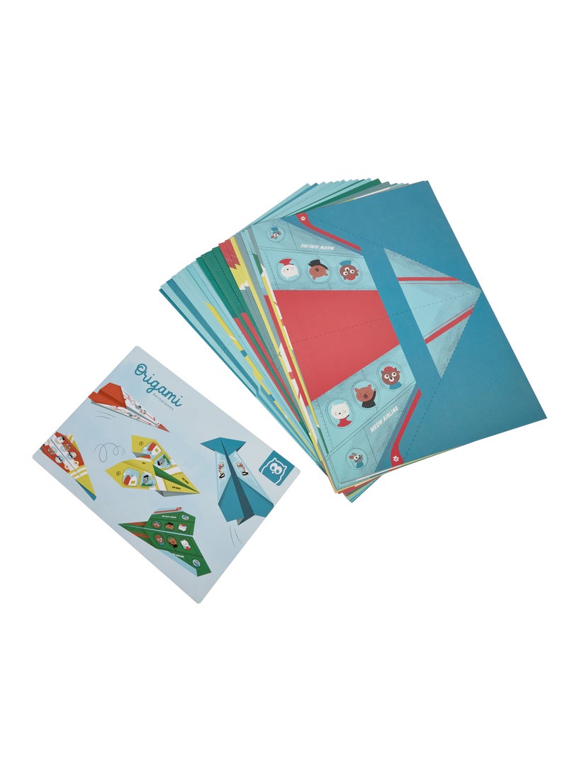 Eurekakids Origami Kit Aeroplanes - 20 sheets | Educational Toy for Toddler and Kids | Arts and Crafts | Ideal for Traveling or Trips | Includes Step by Step Visual Instructions | For 6Y+