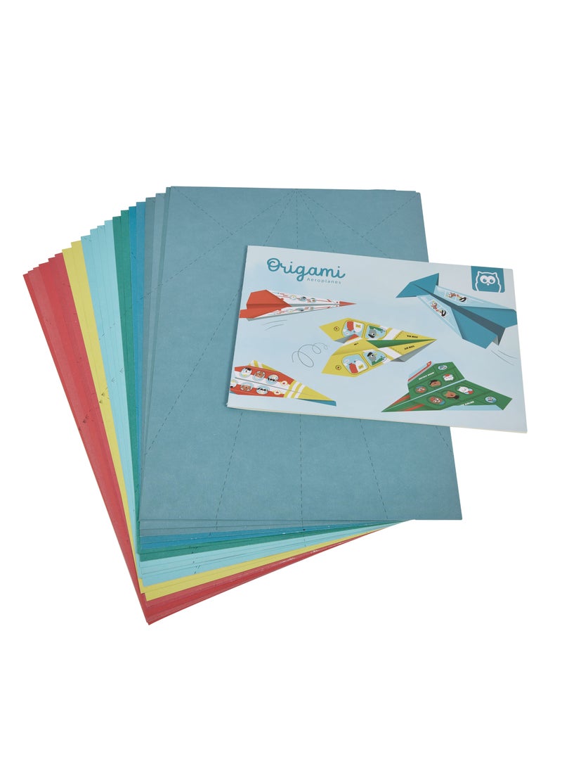 Eurekakids Origami Kit Aeroplanes - 20 sheets | Educational Toy for Toddler and Kids | Arts and Crafts | Ideal for Traveling or Trips | Includes Step by Step Visual Instructions | For 6Y+