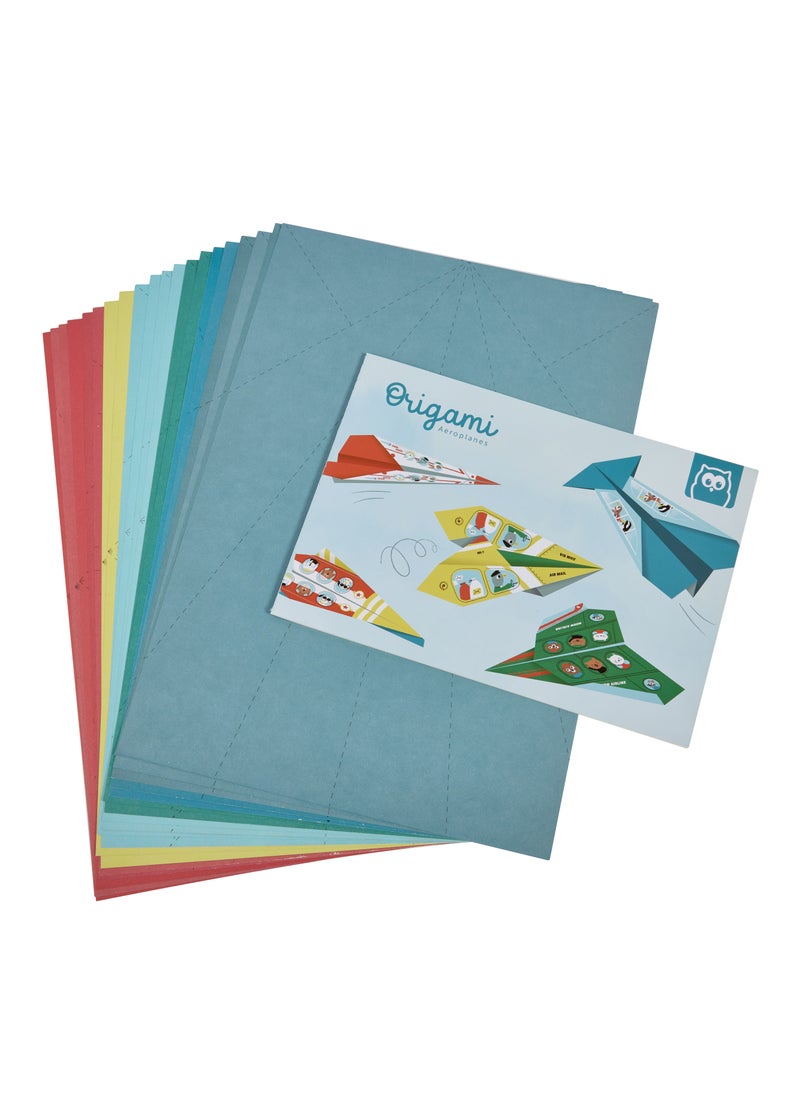 Eurekakids Origami Kit Aeroplanes - 20 sheets | Educational Toy for Toddler and Kids | Arts and Crafts | Ideal for Traveling or Trips | Includes Step by Step Visual Instructions | For 6Y+