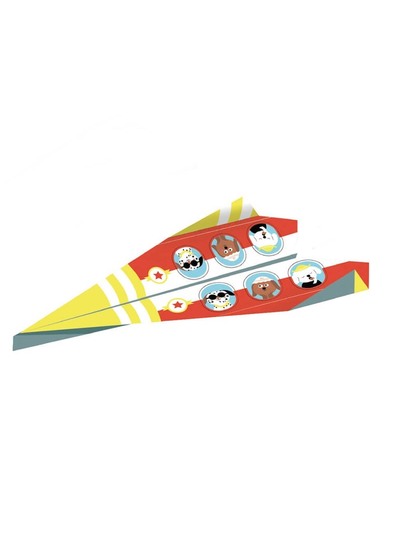 Eurekakids Origami Kit Aeroplanes - 20 sheets | Educational Toy for Toddler and Kids | Arts and Crafts | Ideal for Traveling or Trips | Includes Step by Step Visual Instructions | For 6Y+