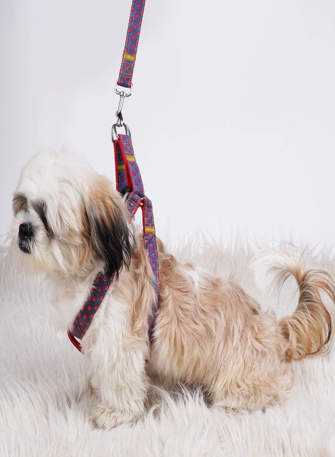 KUTKUT Harness and Leash Sets -Reflective Adjustable Lengths Sustainable and Eco-Friendly Cotton, Perfect for Leash & Harness Waliking€“ (Size: M, Adjustable Chest: 35-50cm) - Image 4