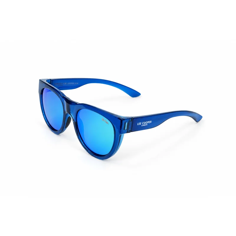 Polarized Sunglasses Blue Frame Mirrored Blue Mirror Lens 54mm  - LCM10739C3