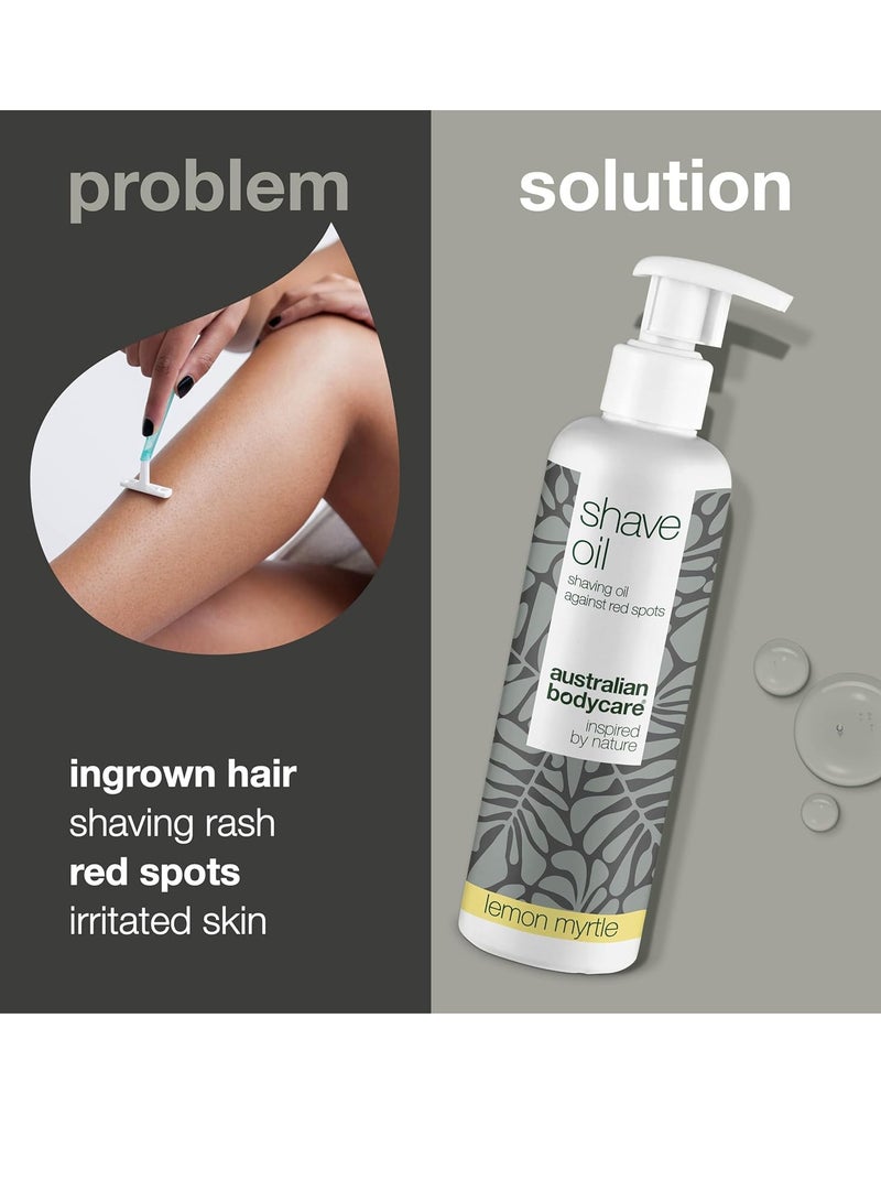 أستراليان بودي كير زيت الحلاقة للجسم بالكامل 250 مل زيت الحلاقة ضد طفح الحلاقة والشعر الناشئ تحت الجلد النتيجة ناعمة ولطيفة مع تهيج واحمرار أقل بشكل لطيف - Image 2