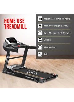 STH-1250 (3 Hp Peak) Automatic Motorised Treadmill for Home Use | Speed-12Km/Hr | Max User Weight 100 Kg | Manual Incline | Installation Video Assistance | Warranty 1 Year - pzsku/Z8236BA82CA8BF6F050E9Z/45/_/1709543328/63fe7979-80ab-4690-961a-a6f637adabfc