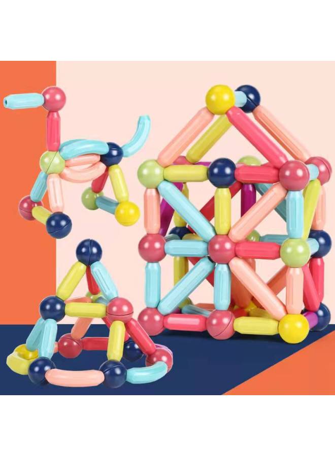 Magnetic Stick Variety Puzzle Large Particle Magnetic Building Blocks Hot Sale Decompression Baby Children's Toys-Color:Magnetic Rod 18PCs Mail Order Box  - Image 3
