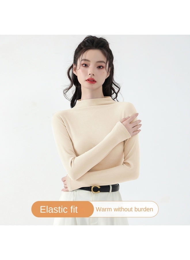 Baleno Semi-turtleneck Fashionable Base Layer, Women's Autumn Warm Stretch Comfortable Slim-fit Slimming Basic Versatile High-end Feel - Image 3