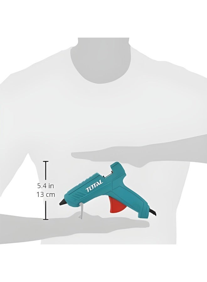 TOTAL Hot Melt Glue Gun TT101116-8, 20W (Max 100W), Electric Corded, 11mm Stick Diameter, Dual Wattage, for DIY, Home Repairs, Crafts & Heavy-Duty Bonding, Includes 2 Glue Sticks - Image 5