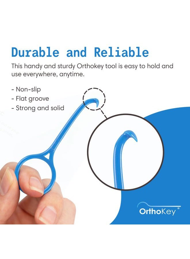 OrthoKey Clear Aligner Removal Tool - Invisible Removable Braces - QTY 4 Blue - Image 2