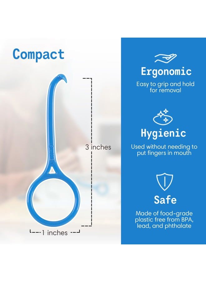 OrthoKey Clear Aligner Removal Tool - Invisible Removable Braces - QTY 4 Blue - Image 3