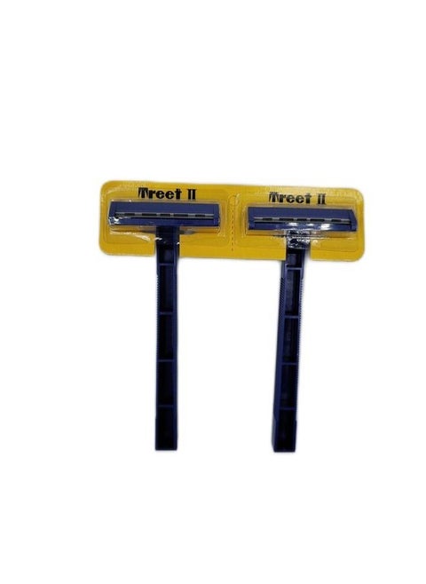 2-Piece Treet Safe Razors Set Blue