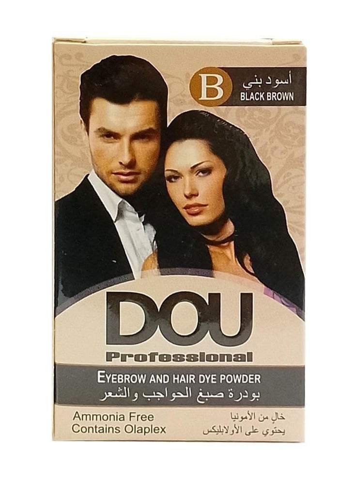 مسحوق صبغ الشعر والحواجب-بني كستنائي 6جرام