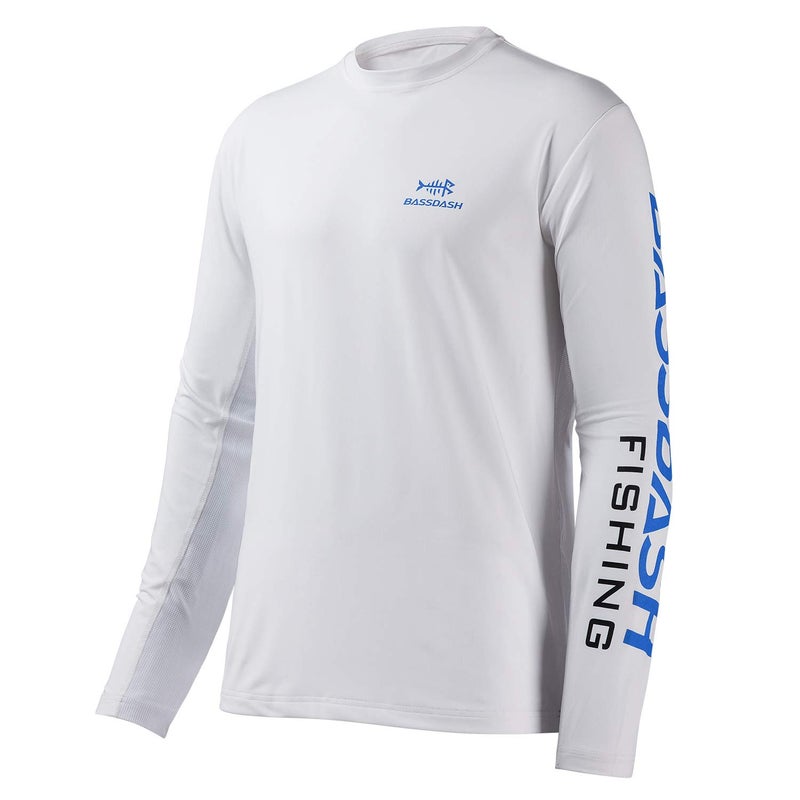BASSDASH Fishing T Shirts for Men UV Sun Protection UPF 50+ Long Sleeve Tee T-Shirt - Image 1