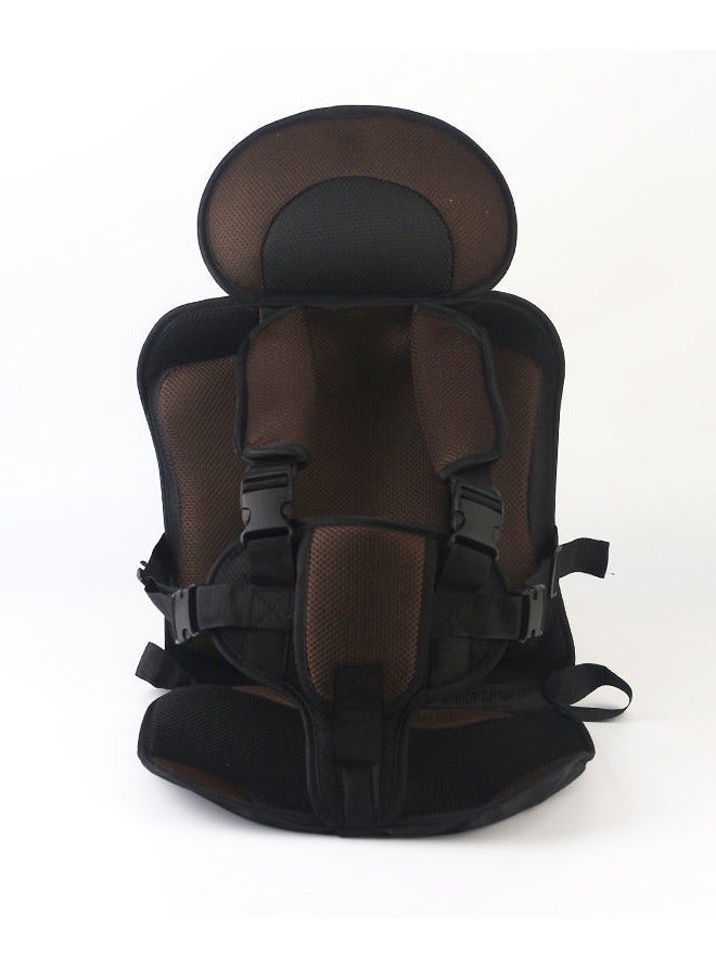 Baby Safety Seat, Kids‘ Safety Seats Cover, Easy Folding Car Seat, Auto Car Auxiliary Safety Seat, Portable Travel Booster Seat, Five-Point Adjuster for Child Travel  - Image 1