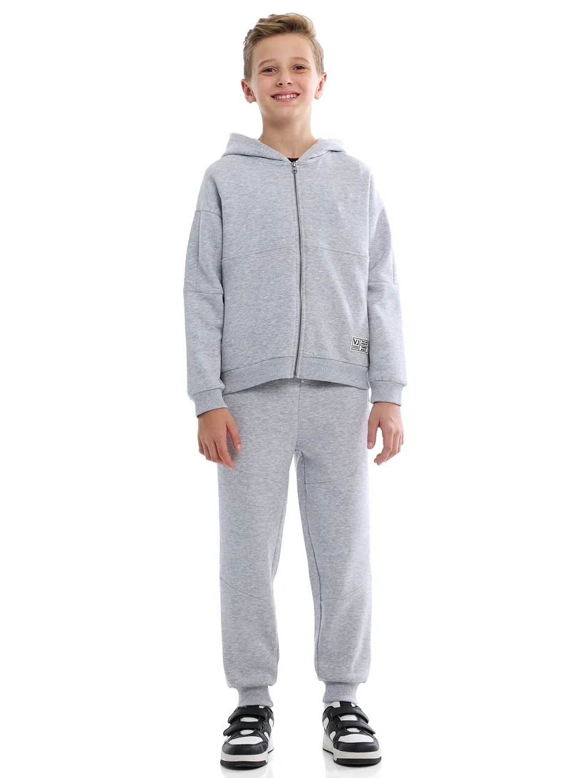 victor and jane Boys Hoodie Set | Stylish Zip-Up &amp; Joggers