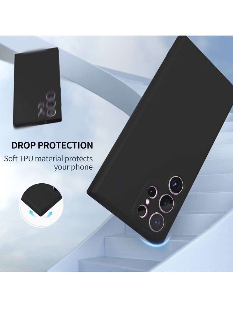 BORTONY S22 Ultra Case Liquid Silicone Silky Soft Touch Full Body Protection Shockproof Cover Case with Soft Microfiber Lining Compatible with Samsung S22 Ultra - Image 2