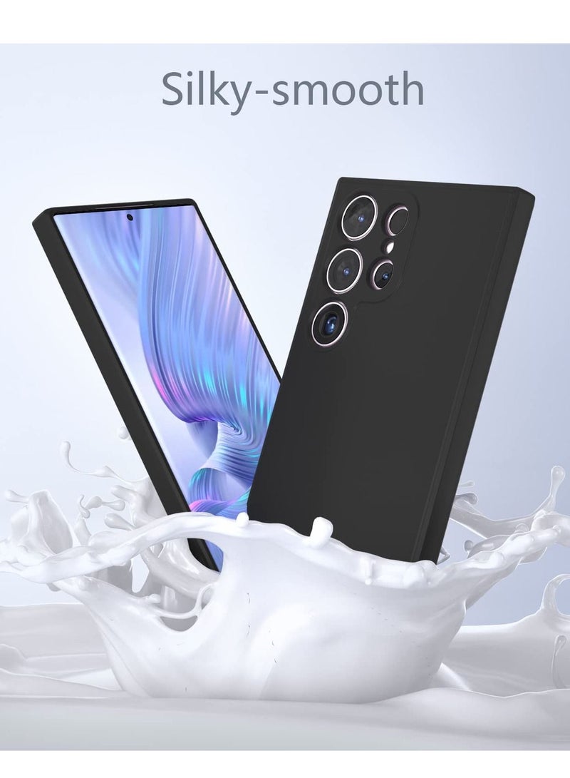 BORTONY S22 Ultra Case Liquid Silicone Silky Soft Touch Full Body Protection Shockproof Cover Case with Soft Microfiber Lining Compatible with Samsung S22 Ultra - Image 4