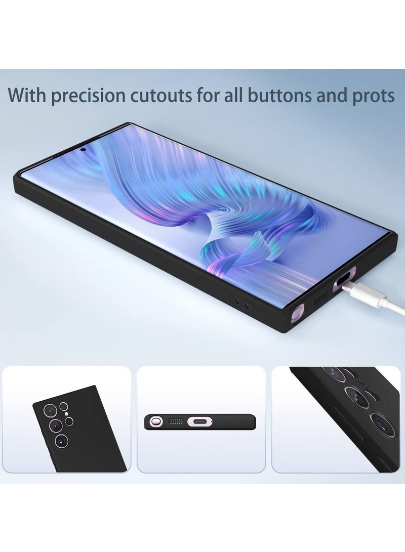 BORTONY S22 Ultra Case Liquid Silicone Silky Soft Touch Full Body Protection Shockproof Cover Case with Soft Microfiber Lining Compatible with Samsung S22 Ultra - Image 5