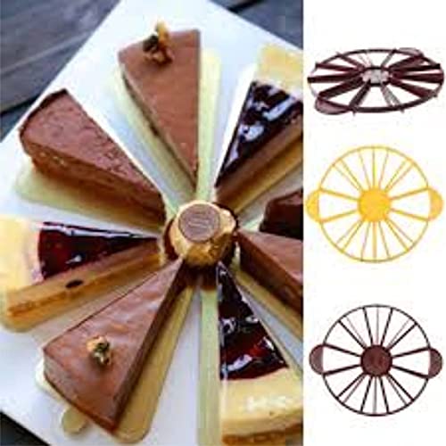 Ochtend Cake Slice Equal Portion Marker Divider Two Sided 12 or 16 Piece ABS Food-Grade Plastic Cutter - Image 3