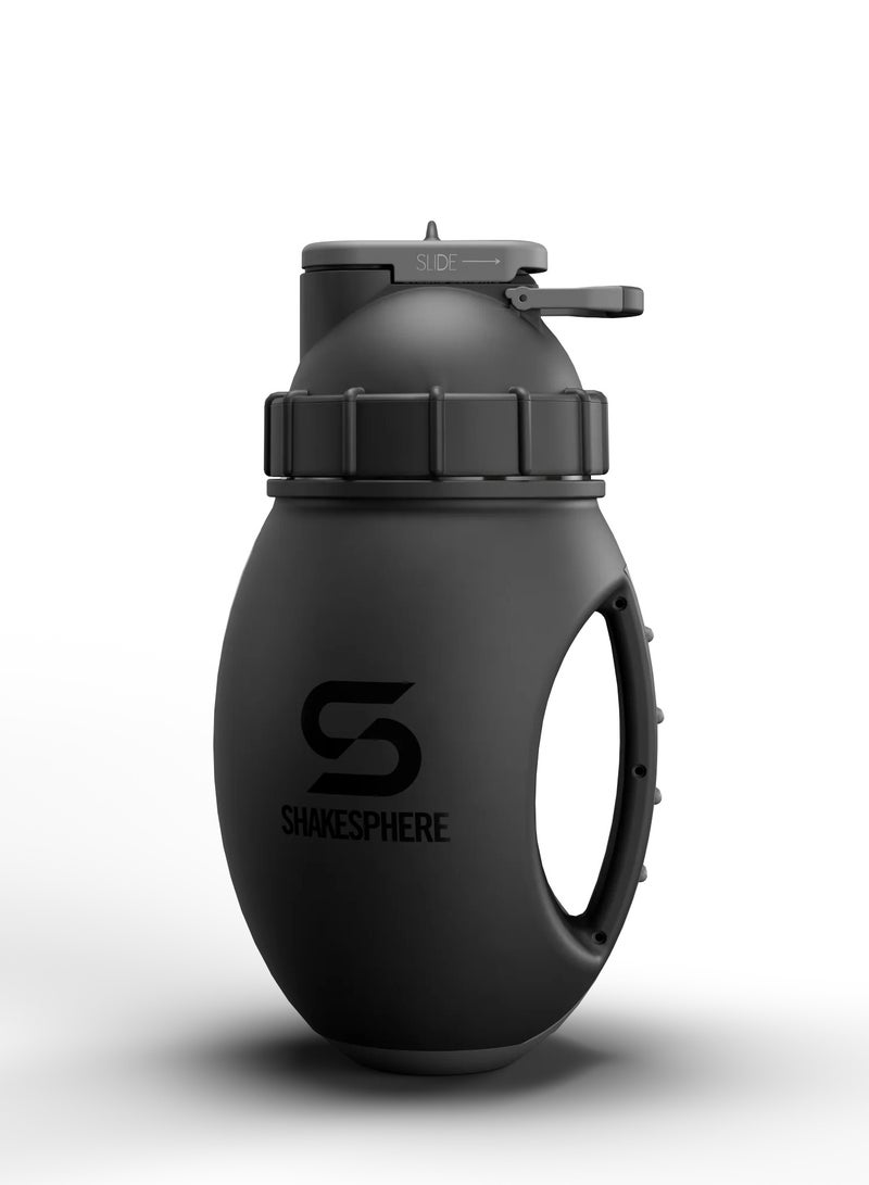 SHAKESPHERE وعاء خلط - 1.3 لتر باللون الأسود غير اللامع مع لمسة سيليكون - Image 3