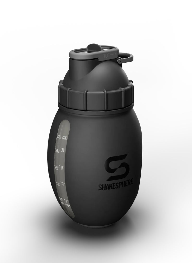 SHAKESPHERE وعاء خلط - 1.3 لتر باللون الأسود غير اللامع مع لمسة سيليكون - Image 4