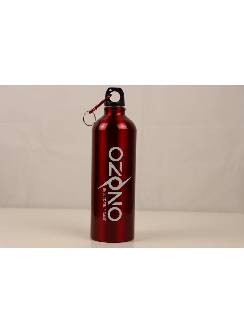 Ozono Aluminium Water bottle 500ml, Red - Image 1