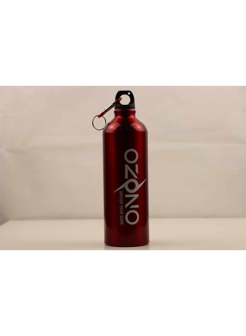Ozono Aluminium Water bottle 500ml, Red - Image 2