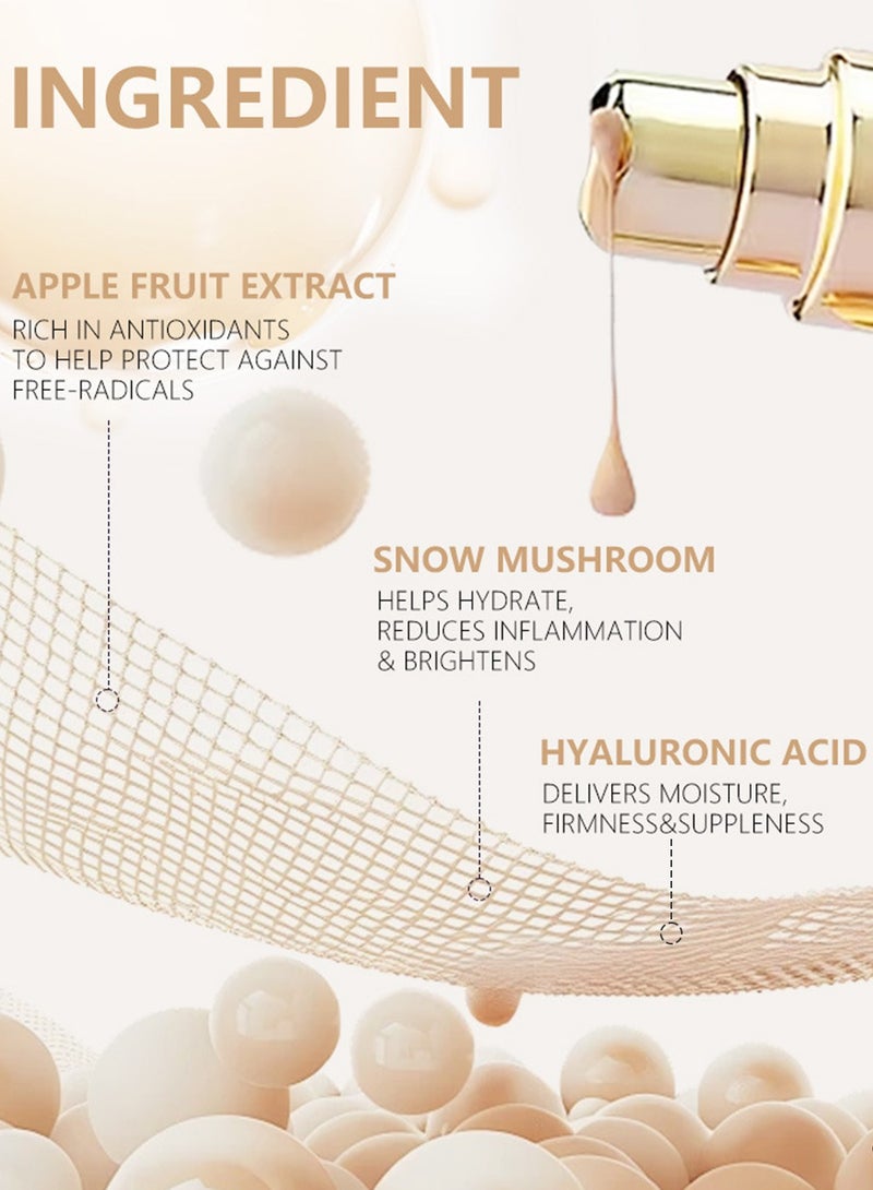 ك أو إي سي كريم أساس فيس تيب بتغطية كاملة، لمسة نهائية غير لامعة ومقاومة للماء، 30 مل، لون فاتح - Image 3