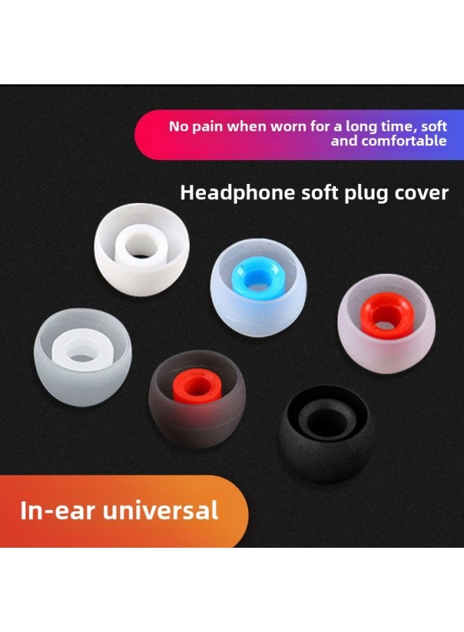 In-ear Earphone Cover Silicone Earphone Plug Cover Soft Ear Cap Earplugs For Xiaomi Oppo Huawei Samsung Beats-Memory Capacity:Pure Black★2 Pieces Each Of Large, Medium And Small 【comes With Storage Box + Blue-edged Headphone Bag】 - Image 2
