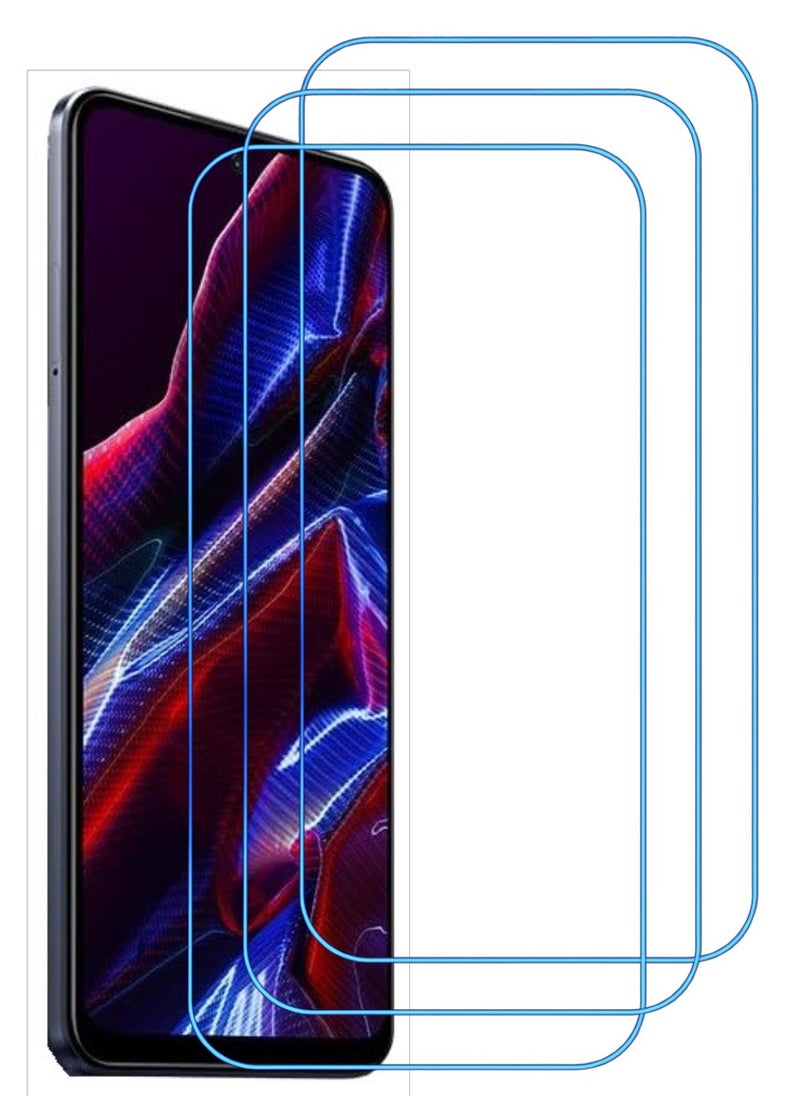 ACLIX 3 Pieces Antistatic ESD Dustproof Premium Quality High Definition Clear Tempered Glass Screen Protector Designed For Xiaomi Poco X5 - Image 1