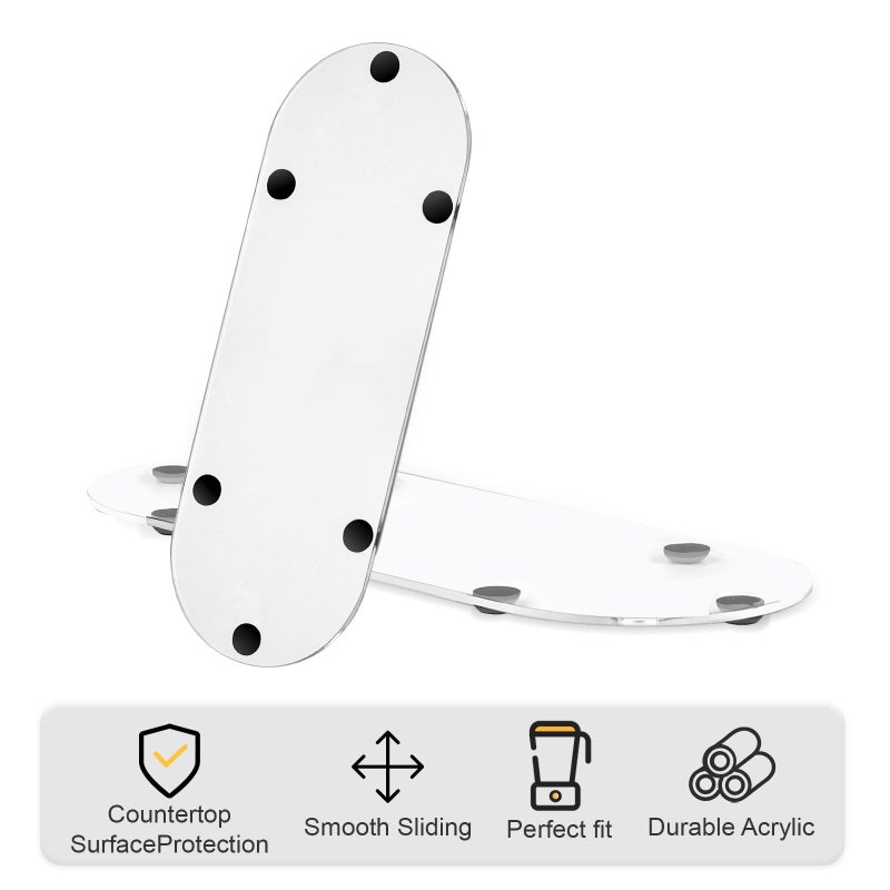brikinte Appliance Slider Compatible with Ninja Coffee Machine, Transparent Acrylic Tray for Ninja Coffee Maker PB041/051 Keurig K-Mini - Image 3