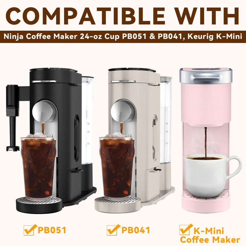 brikinte Appliance Slider Compatible with Ninja Coffee Machine, Transparent Acrylic Tray for Ninja Coffee Maker PB041/051 Keurig K-Mini - Image 2