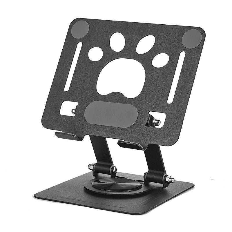 Upgraded Metal Tablet Stand with Hollow Design, Rotatable and Foldable, Suitable for Watching Shows, with Cooling Base - Image 5