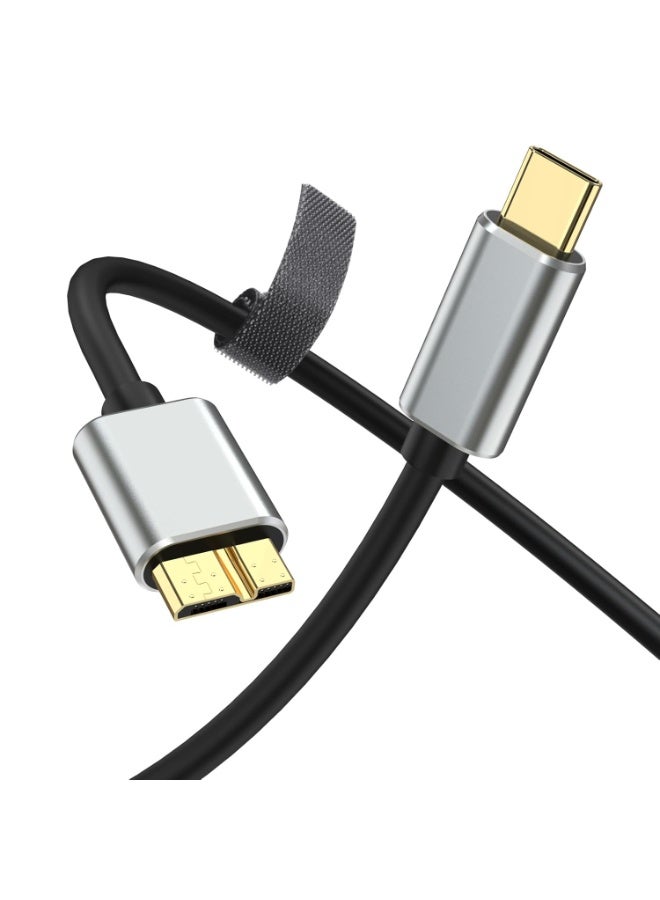 5FT USB-C to USB 3.0 Micro-B Cable – High-Speed Data Transfer for Cameras and External Hard Drives - Image 1