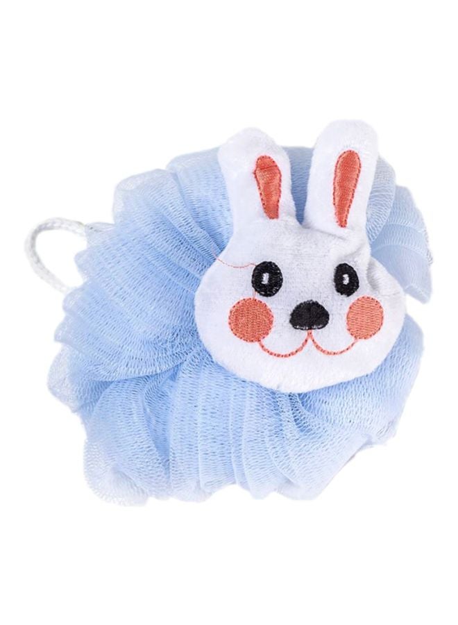 NIBEMINENT Cartoon Face Shower Sponge Blue/White/Black 20x4x18cm - Image 1