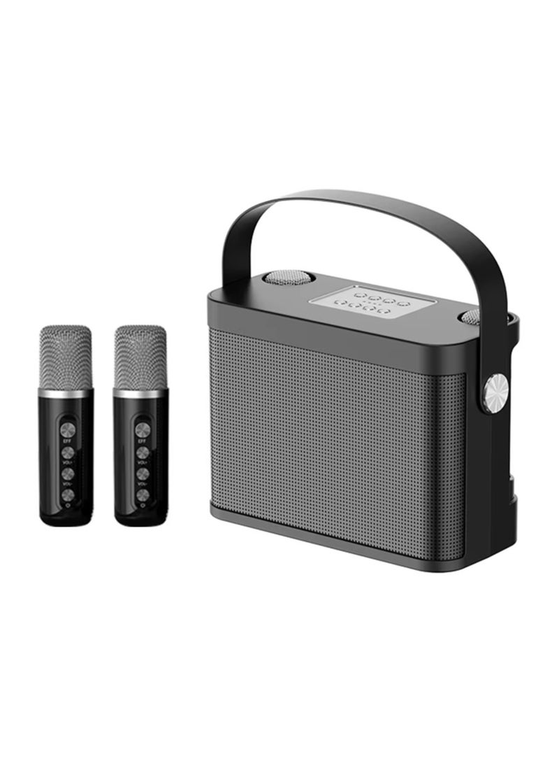 SU.YOSD YS-219 Karaoke Machine with 2 Wireless Microphones Portable Speaker - Image 1