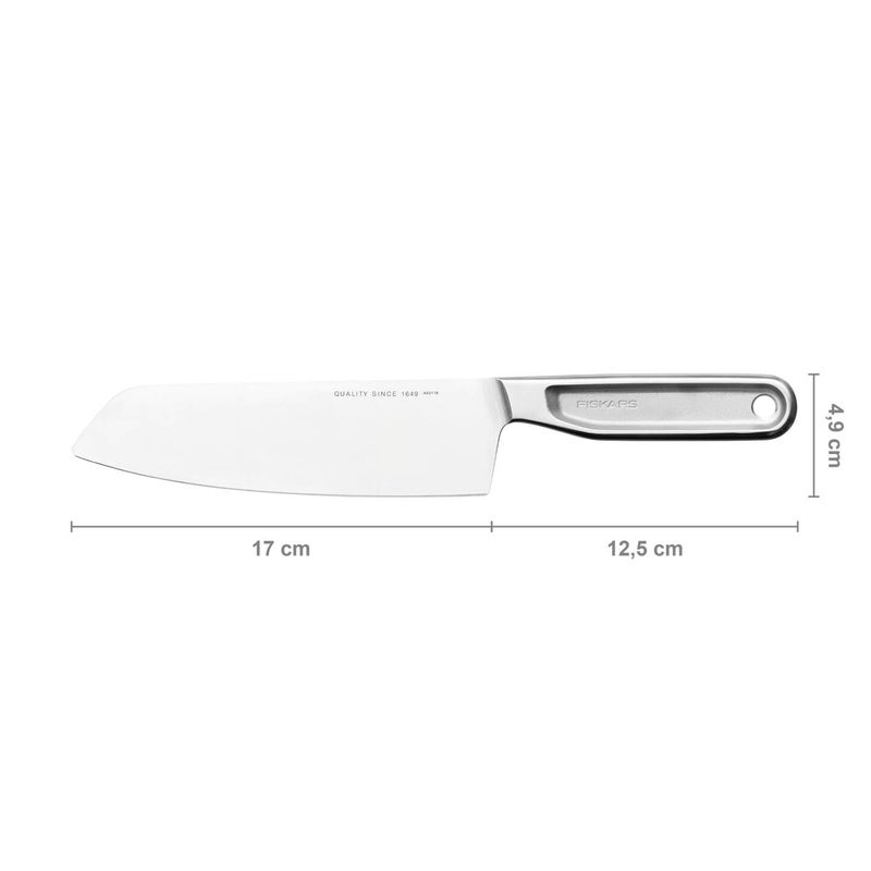 FISKARS Stainless Steel All Steel Santoku Knife 16Cm 1062884 - Image 2