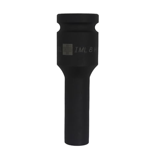 TAPARIA Deep Impact Socket IML 8H, 1/2" (12.7mm) Square drive size, Chrome-Molybdenum Steel for durability and long life, 6 Point Impact Socket for Automobile, Industrial, Construction, Professional - Image 1
