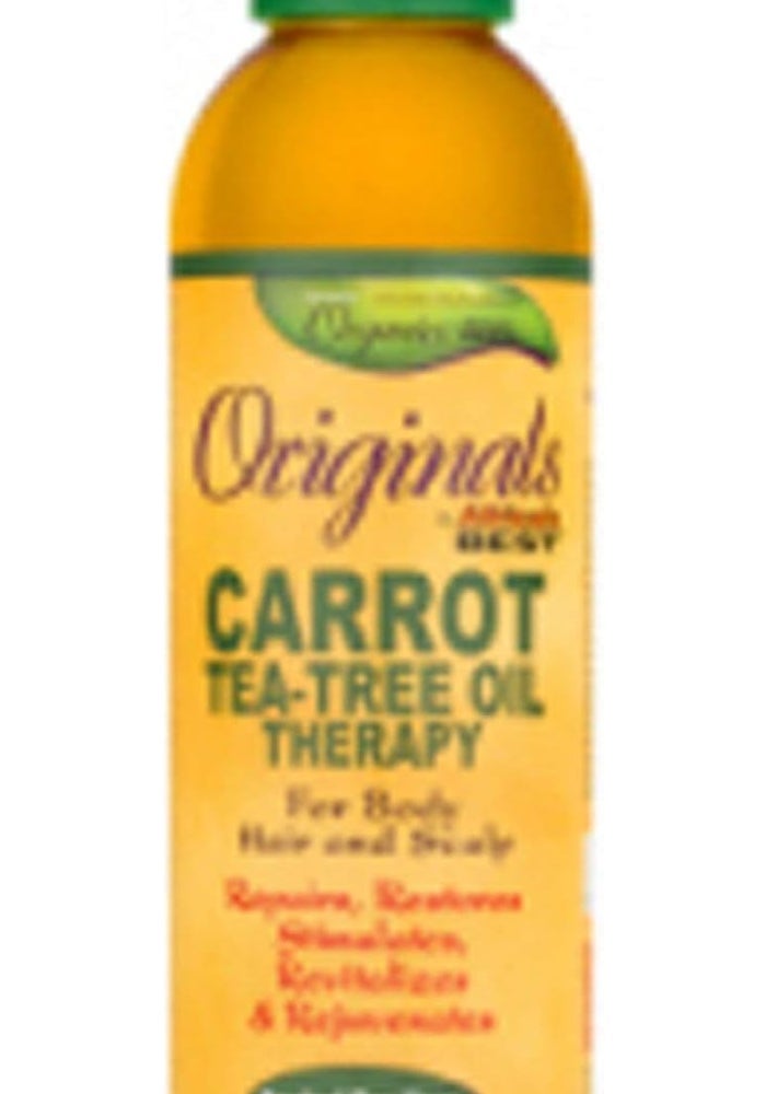 Africa's Best Original Carrot Tea Tree Oil - 6 Ounce (177ml) for Hair and Skin - Image 1