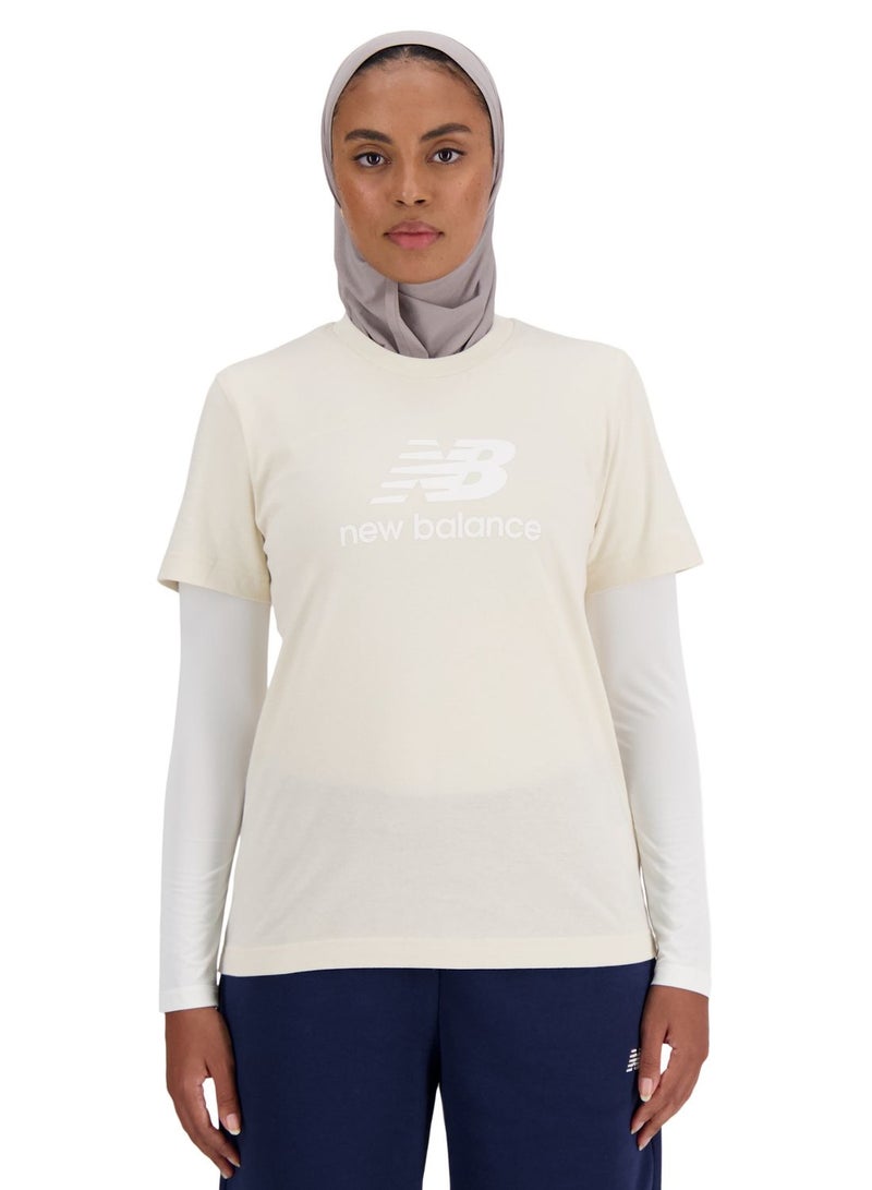 New Balance Jersey Stacked Logo T-Shirt - Image 1