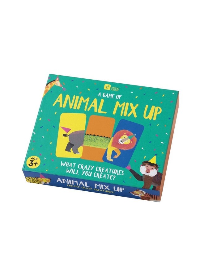Talking Tables Talking Tables Animals Mix Up Card, Kids Learning Educational Game Play at Home Activity with Children Girls or Boys, One, Multicolour  - Image 1